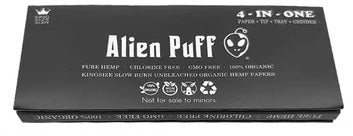 ALIEN PUFF 4 IN 1: Papers, filters, herb grinder and pouch all in 1!